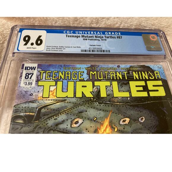 Teenage Mutant Ninja Turtles #87 Cover B Variant TMNT IDW 1st Print 2018 CGC 9.6 - Picture 2 of 3